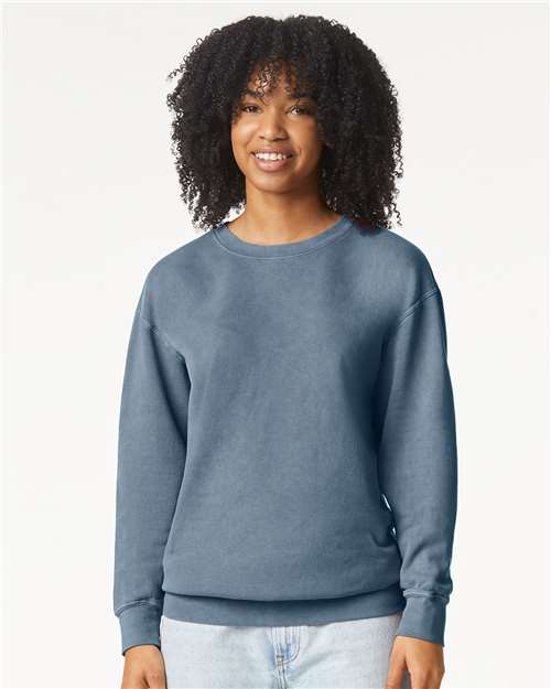 Garment-Dyed Lightweight Fleece Crewneck Sweatshirt