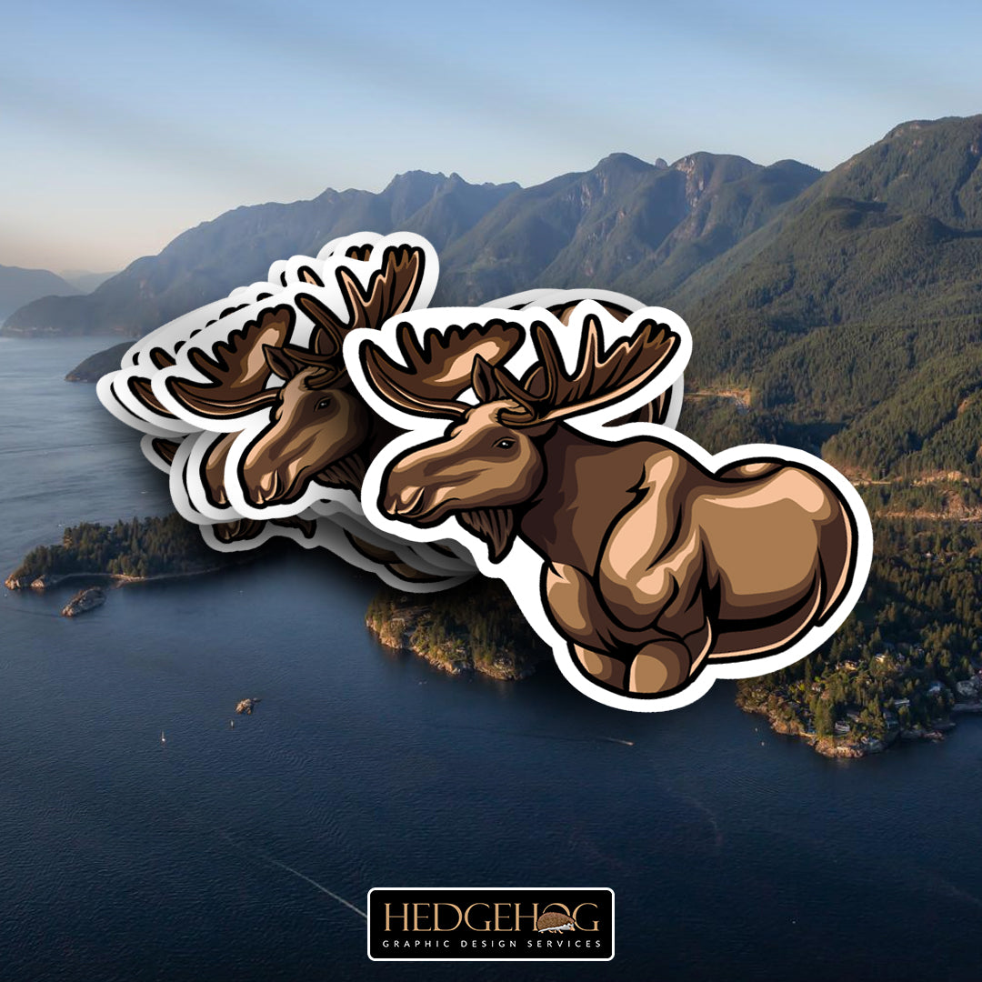 Vancouver Wilderness Moose Sticker (No Text)