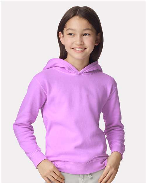 Garment-Dyed Youth Lightweight Fleece Hooded Sweatshirt