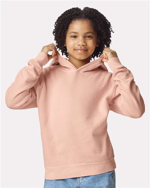 Garment-Dyed Youth Lightweight Fleece Hooded Sweatshirt