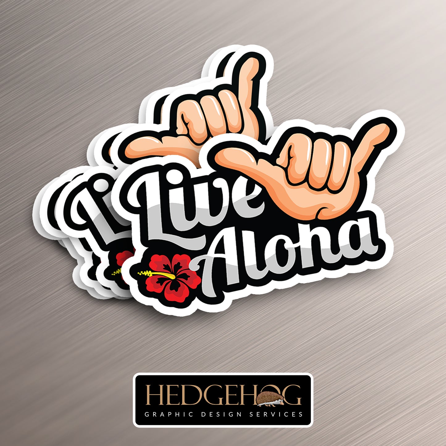 Live Aloha Vibes Sticker (Pack of 50)