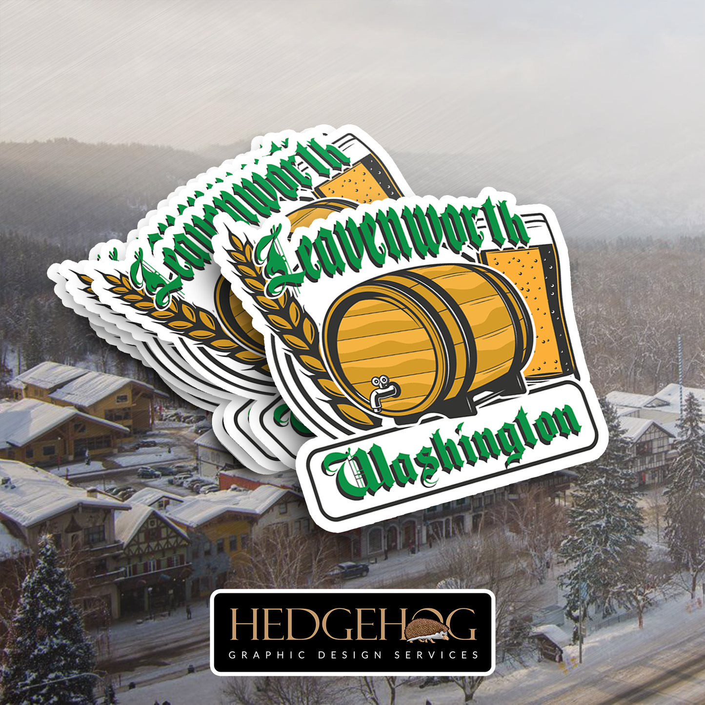 Leavenworth Sticker 14 (Pack of 25)