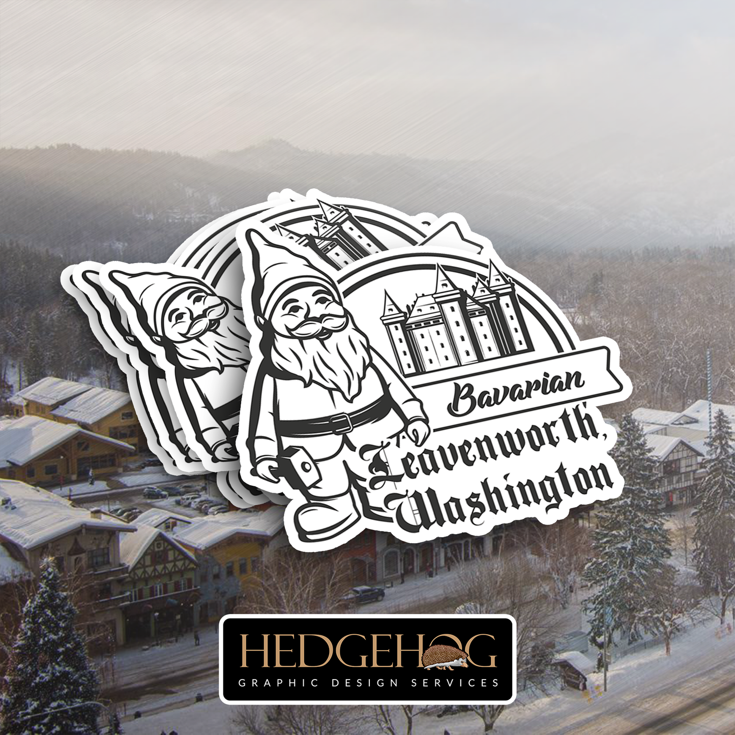 Leavenworth Sticker 26 (Pack of 25)