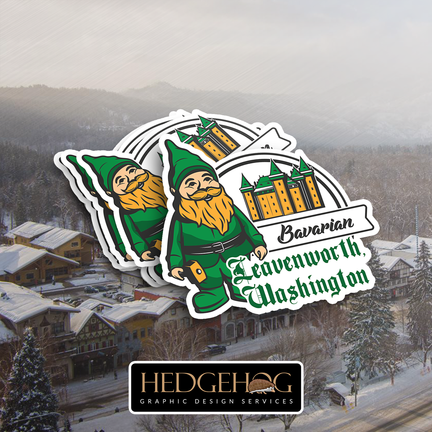 Leavenworth Sticker 27 (Pack of 25)