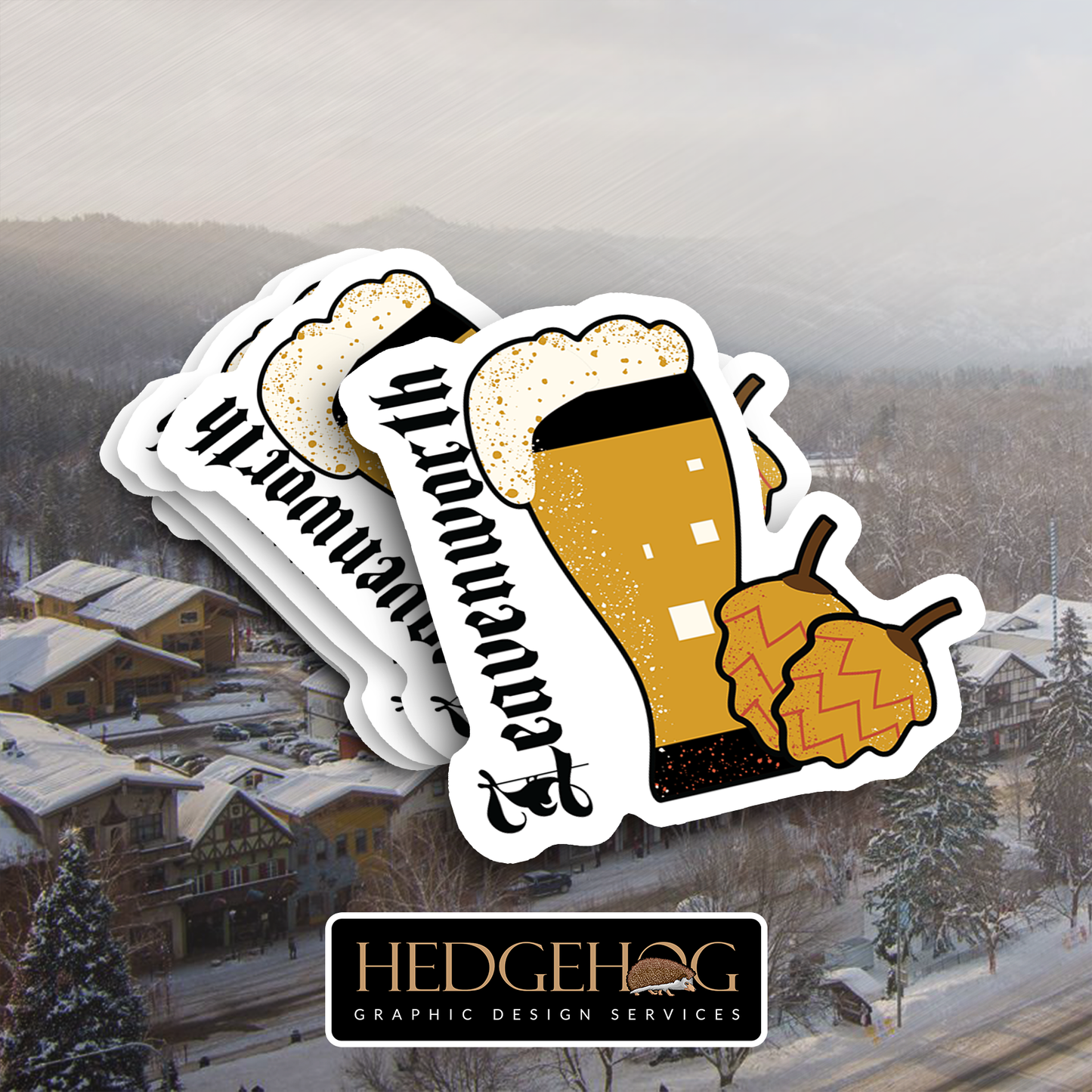 Leavenworth Sticker 28 (Pack of 25)