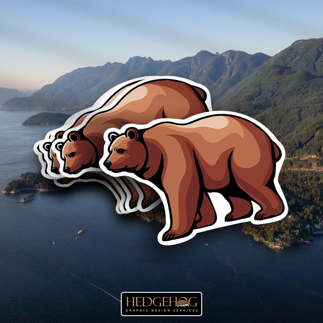 Vancouver Grizzly Sticker (No Text)