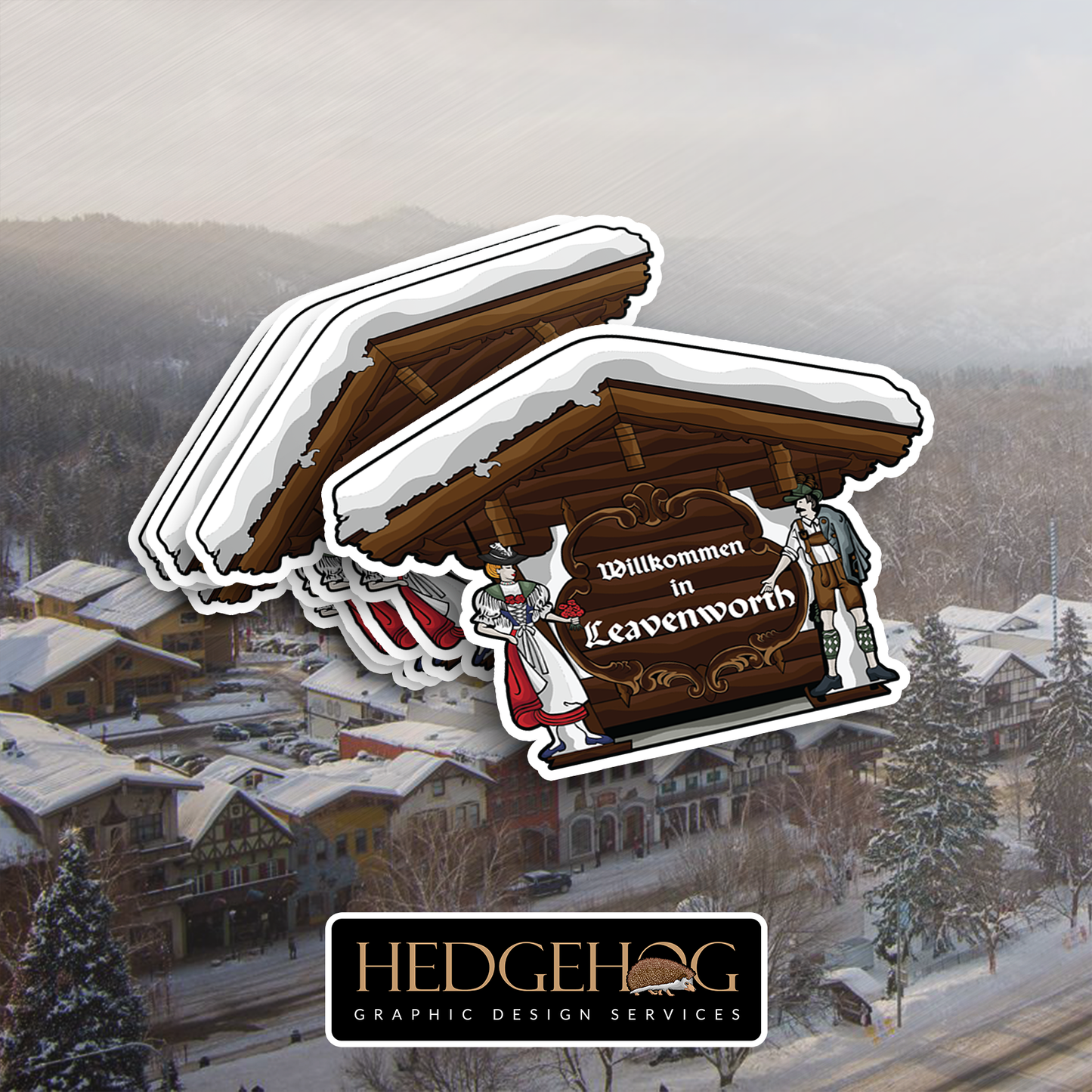 Leavenworth Sticker 2 (Pack of 25)