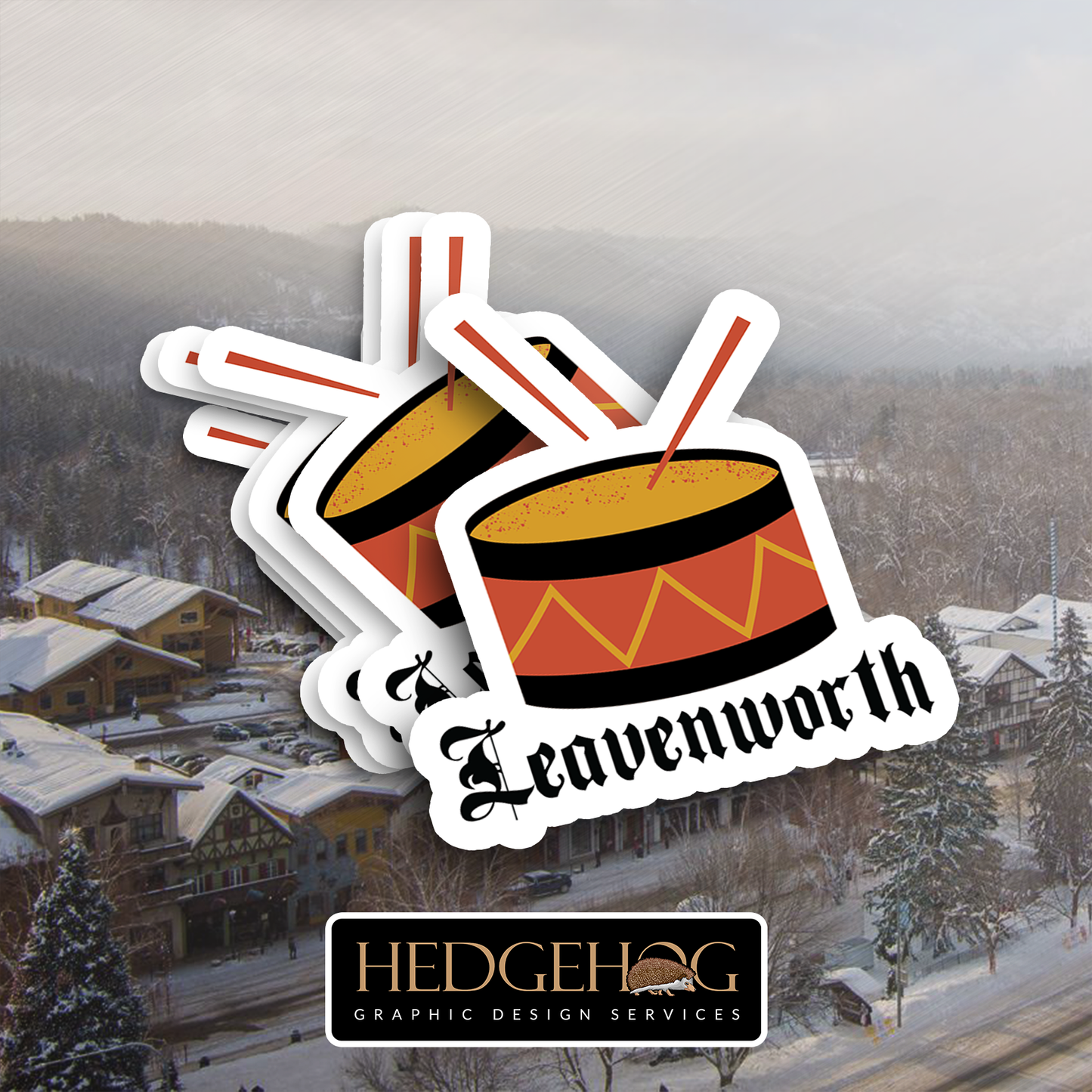 Leavenworth Sticker 34 (Pack of 25)