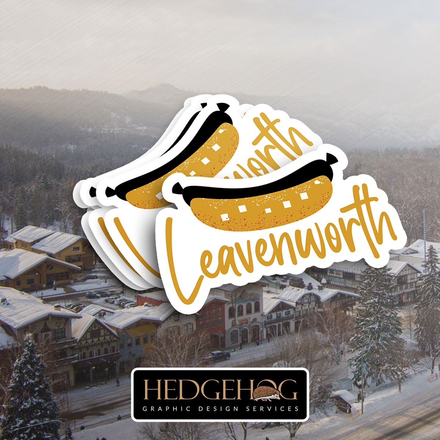 Leavenworth Sticker 37 (Pack of 25)