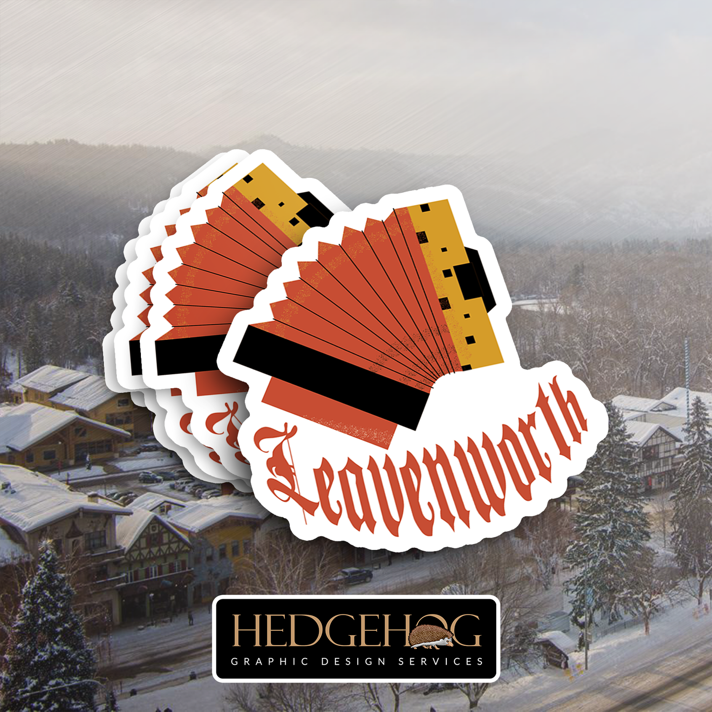 Leavenworth Sticker 39 (Pack of 25)
