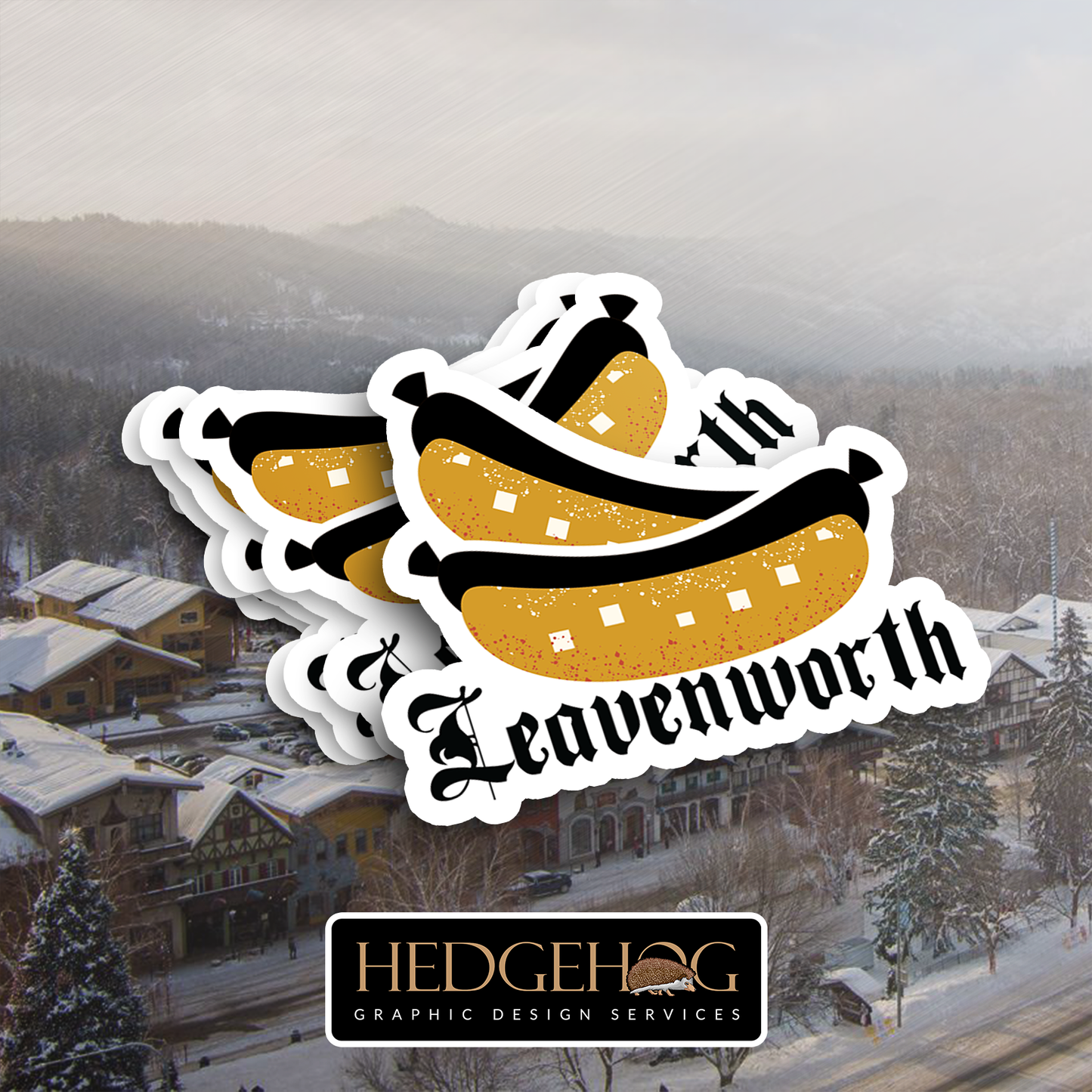 Leavenworth Sticker 40 (Pack of 25)