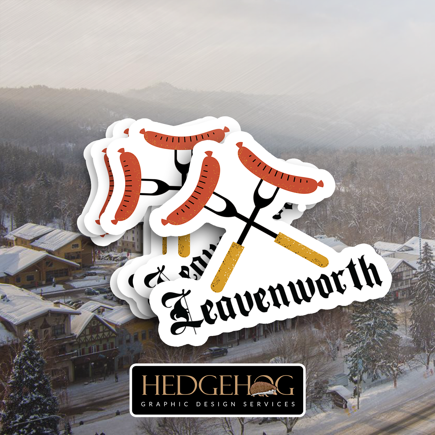 Leavenworth Sticker 42 (Pack of 25)
