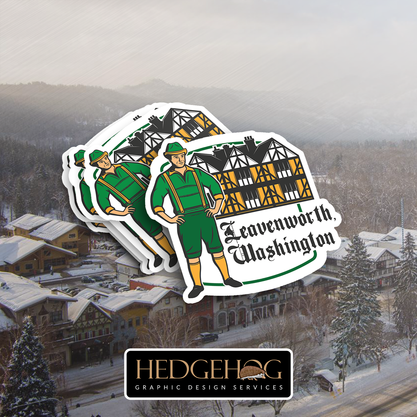 Leavenworth Sticker 4 (Pack of 25)