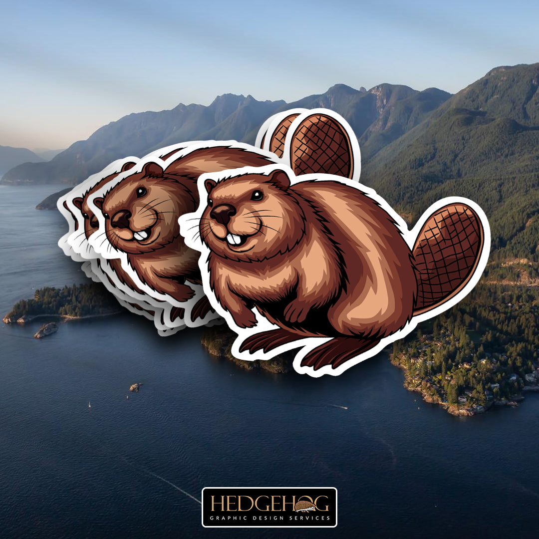 Vancouver Beaver Sticker (No Text)