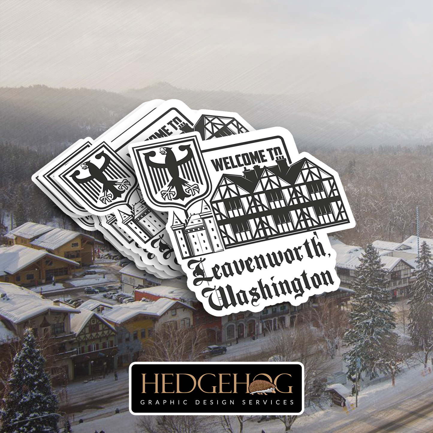 Leavenworth Sticker 18 (Pack of 25)