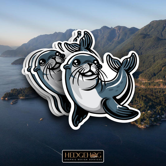 Vancouver Harbor Seal Sticker (No Text)