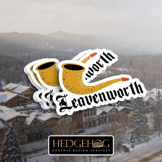 Leavenworth Sticker 35 (Pack of 25)