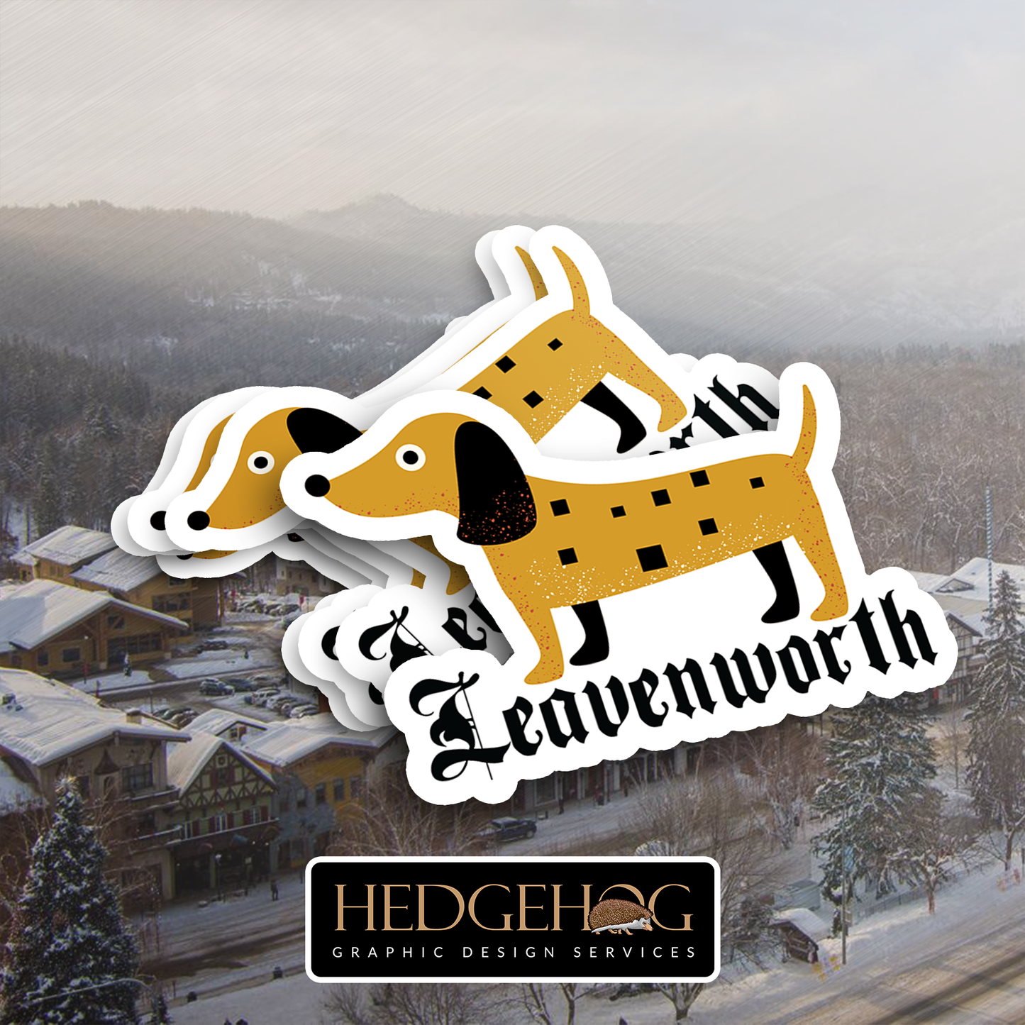 Leavenworth Sticker 44 (Pack of 25)